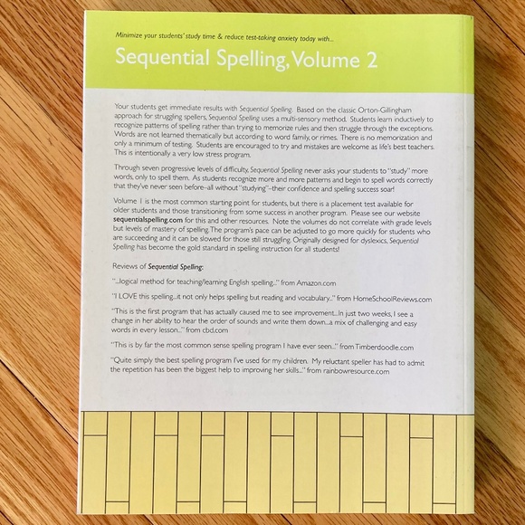 Sequential Spelling 2 student workbook, homeschool spelling curriculum - Picture 2 of 6